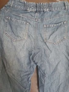 Wide Leg Denim Jeans