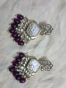 Elegant Purple Earrings