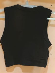 Brown Crop Tank Top