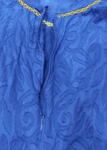 Blue Embroidered Dress