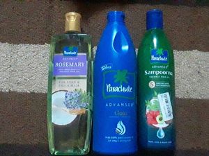 3 Parachute Hair Oil
