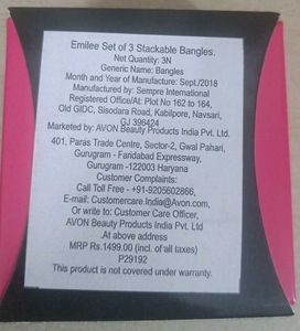 Avon Brand New Set Of 3 Bangles