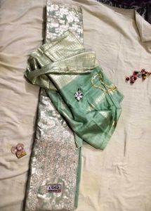 Elegant Green Embroidered Salwar Kameez
