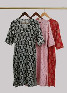 Elegant Printed Kurta's (Pack of three)