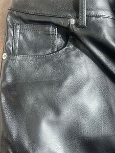 H&amp;M Black Faux Leather Pants
