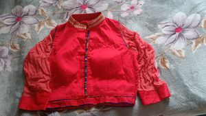 A Blouse With Side Zip