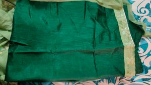 Olive Green Saree