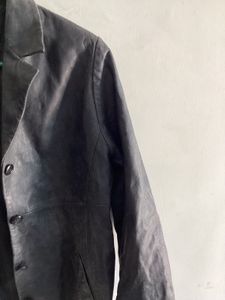 Charcoal Leather Jacket