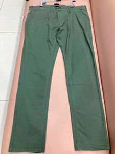 Green Casual Pants