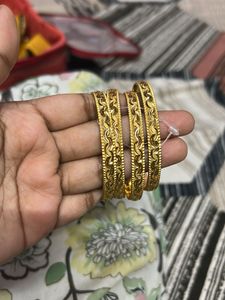 Gold-Plated Bangle Set