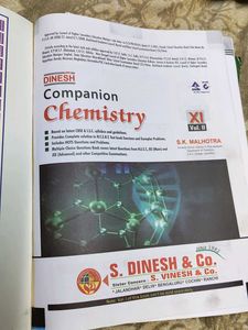 Dinesh Companion Chemistry XI Vol. I &amp; II