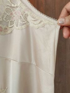 Vintage Lace Trim Slip Dress