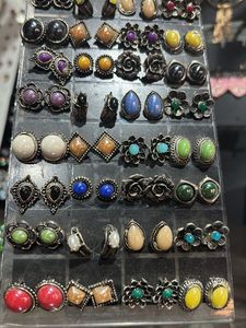 Vintage Gemstone Earrings(all studs)
