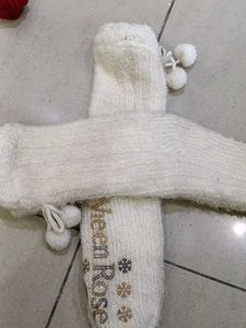 Cozy White Socks ( free size