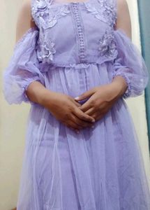 Lavender Tulle Party Dress