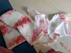 Floral Organza Saree