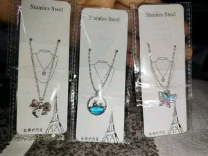 Cute Stainless Steel Necklaces Combo