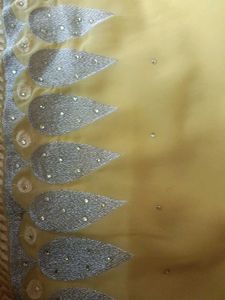 Yellow Embroidered Saree