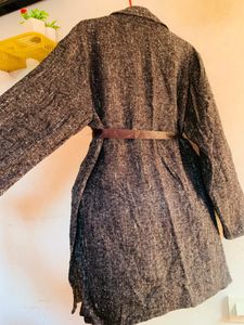 Belted Tweed Coat