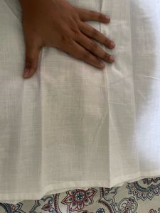 Westside white chikankari spaghetti kurti