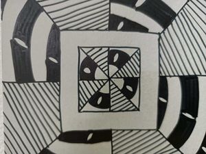 Abstract Black &amp; White Art