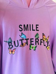 Price Drop💥 Butterfly Graphic Hooded Dress