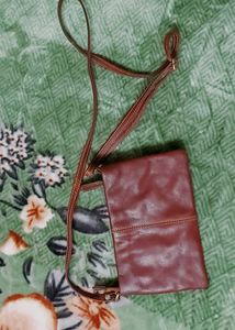 Rowallan Leather Crossbody Bag