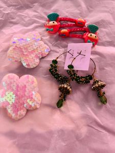 Earrings With Hair Pins