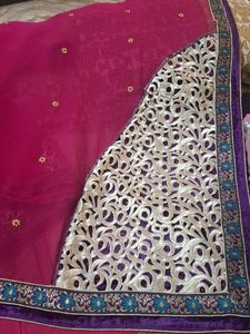 heavy Party Saree With Blouse