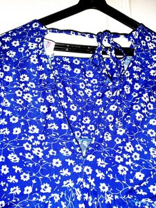 Floral Blue Dress