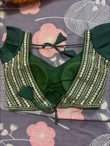 Embellished Green Blouse