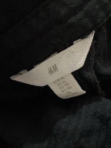 H&amp;M Black Shirt Oversized Dress