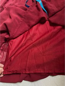 Asil Maroon Ethnic Gown with full Inner – Size 3XL