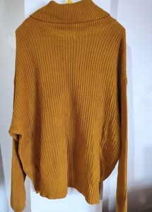 Mustard Cableknit Top