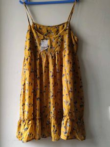 Mustard Floral Sundress