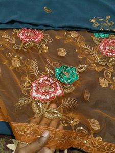 Work Georgette Saree