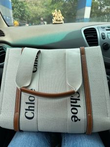 Chloe Multi Color Shopping Woody Medium Tote