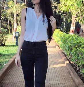 Sleeveless White Top