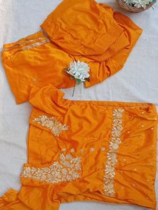 Mustard yellow Salwar Suit with dupatta