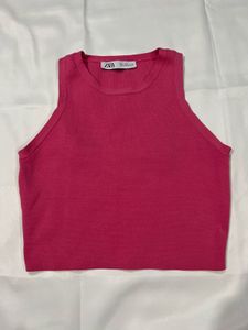 Pink Crop Top