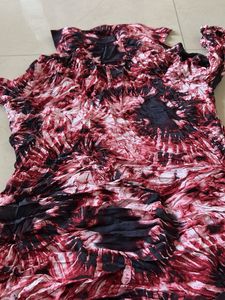 Abstract Print Long Sleeve Top