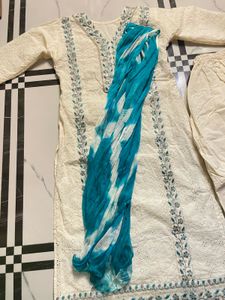 Chickenkari Cotton Kurta Set