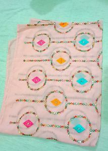 Peach Embroidered Salwar Suit