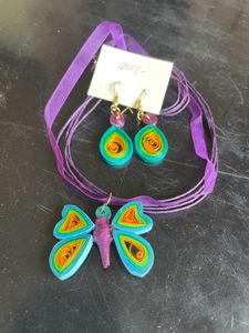 Handmade Butterfly Quilling Jewellery