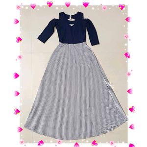 Chic Striped Midi Dress