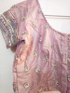 Readymade Net Embroidered Saree