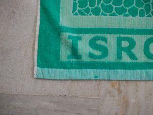 ISRO Inspired bluish green Bedsheet