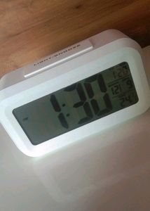 Digital Smart Clock With Alarm And Futuristic