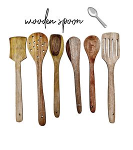 *Attractive Wooden Spoon 🥄 Set Of 6