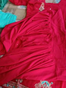 Pink Embroidered Kurta Salwar Suit